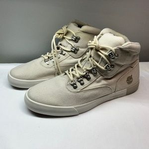 Timberland Newport Bay 2.0 Canvas A1GG8 Off White Men's Chukka Boots Size 10